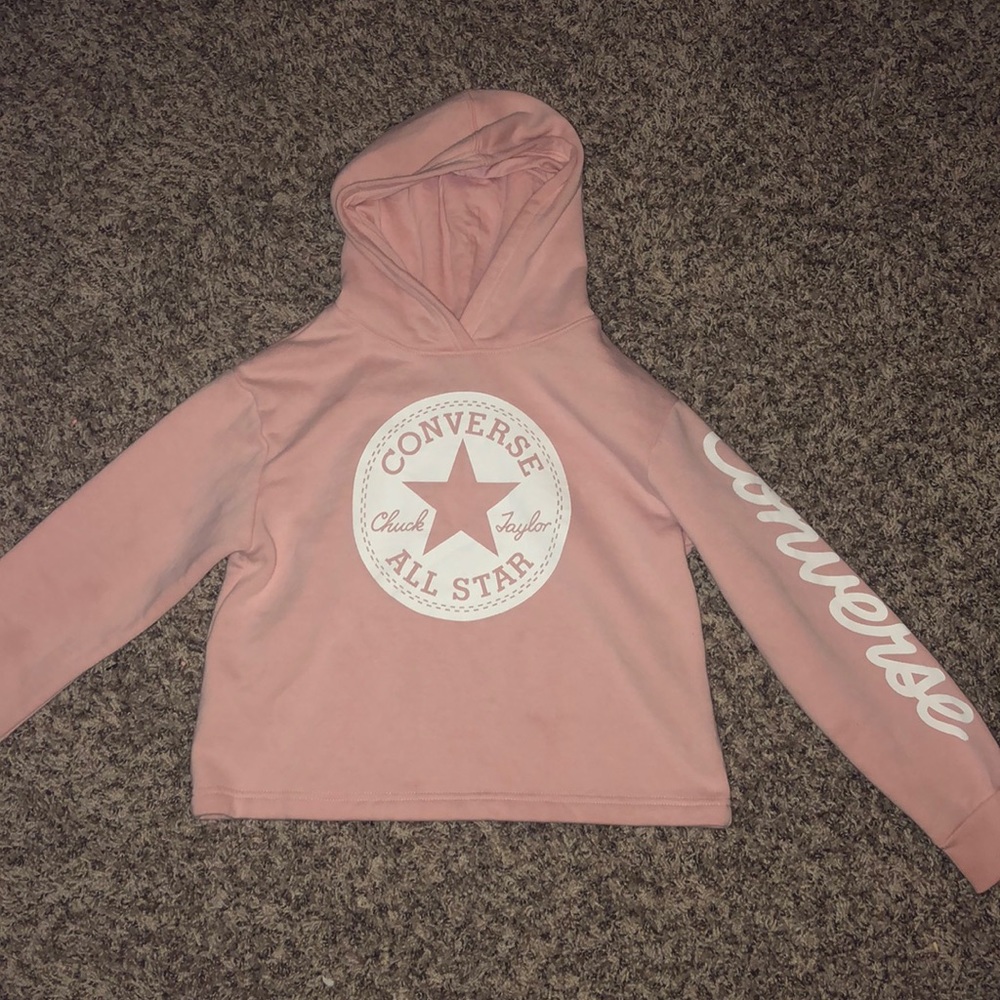 Pink converse hoodie